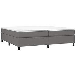 Avis Sommier à lattes,Cadre à lattes de lit pour Adulte Gris foncé 200x200 cm Tissu -MN80451