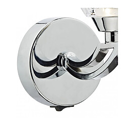 Avis Luminaire Center Applique murale Vito chrome poli et verre moulé 1 ampoule