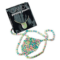 Totalcadeau String comestible homme bonbons multicolores