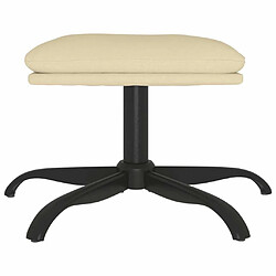 Avis Maison Chic Repose-pied,Tabouret confortable Crème 60x60x36 cm Tissu -MN24279