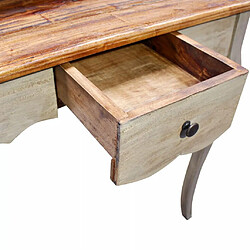 Acheter Helloshop26 Bureau table meuble travail informatique bois de récupération massif 80 x 40 x 92 cm 0502097