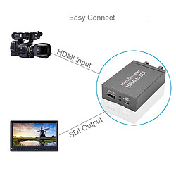 Universal Microconvertisseur vidéo HD 3G Adaptateur SDI vers HDMI Adaptateur SDI avec détecteur de format audio automatique Caméra pas cher