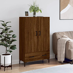 Maison Chic Buffet,Meuble de Rangement,commode pour salon,Cuisine chêne marron 69,5x31x115 cm bois d'ingénierie -MN82699