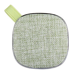 Wewoo Enceinte Bluetooth d'intérieur vert Haut-parleur stéréo design portable, avec microphone intégré, prise en charge des appels mains libres, carte TF et AUX IN, distance Bluetooth: 10 m