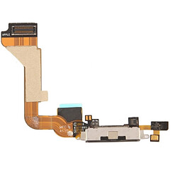 Wewoo Pour iPhone 4 Tail Connector noir Chargeur Câble flexible Flex Cable pièce détachée 