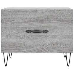 Acheter vidaXL Table basse Sonoma gris 50x50x40 cm Bois d'ingénierie