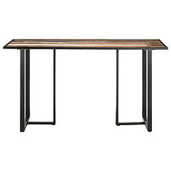 vidaXL Table de salle à manger 140 cm Bois de récupération massif