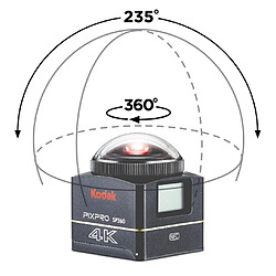 KODAK Pixpro SP360 4K Noir - Pack Extrême 