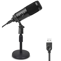 Avis Universal Microphone à condensateur d'ordinateur USB, filtre acoustique à double couche, microphone d'enregistrement, microphone d'ordinateur USB portable, plastique, métal