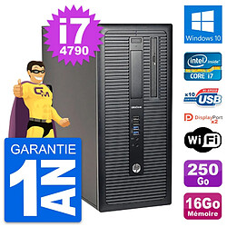 PC Tour HP EliteDesk 800 G1 Intel i7-4790 RAM 16Go Disque 250Go Windows 10 Wifi · Occasion 