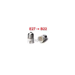 Douille Adaptateur E27 vers B22 pour Lampes et Ampoules