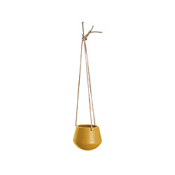 Present Time Cache-pot design suspendu small Skittlie - H. 66 cm - Ocre jaune