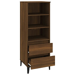 Acheter Maison Chic Buffet,Meuble de Rangement,commode pour salon,Cuisine Chêne marron 40x36x110 cm Bois d'ingénierie -MN87217