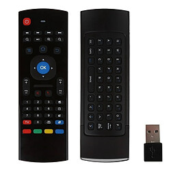 Wewoo Pour Android TV Box / Mini PC MX3 Air Mouse sans fil 2.4G clavier à télécommande avec raccourcis de navigateur