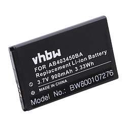 vhbw Batterie remplacement pour Samsung AB463446BU, AB403450DU, BEX279HSA pour téléphone portable (900mAh, 3,7V, Li-ion) 