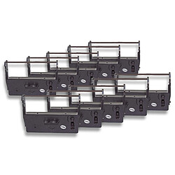 10 x bande d'encrage vhbw de type ERC-23, C43S015360, ERC-23B pour imprimante matricielle Epson Cash-Register-Printer ERC 37, M 760, M 760 S, M 780 