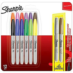 Ensemble de Marqueurs Sharpie 2061126 Multicouleur 14 Pièces 