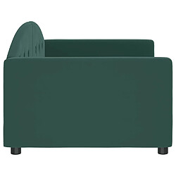 Acheter Maison Chic Lit de jour, Lit de repos pour Salon Chambre,Canapé-lit,Lit d'invité vert foncé 90x200 cm velours -MN60069