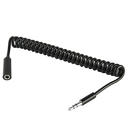 Wewoo Câble 3.5mm Mâle à Femelle Jack Coiled Earphone / Printemps Cabale, Longueur: 20cm peut être prolongé 80cm 