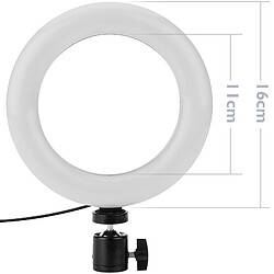 Bematik Anneau LED circulaire 16 cm 9,6 W 6500 K