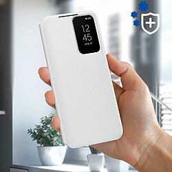 Avis Étui Samsung Galaxy S22 Plus à Fenêtre Smart Clear View Cover Orginal blanc