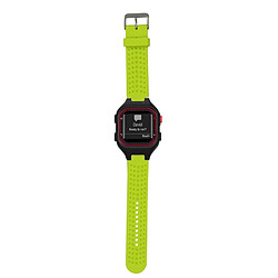 Wewoo Bracelet pour montre connectée Dragonne ajustable Garmin Forerunner 25 vert