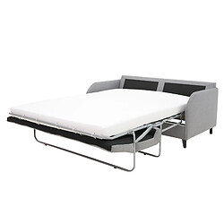 Avis Bestmobilier Cosmos - canapé 3 places convertible - couchage quotidien matelas 11 cm - en tissu