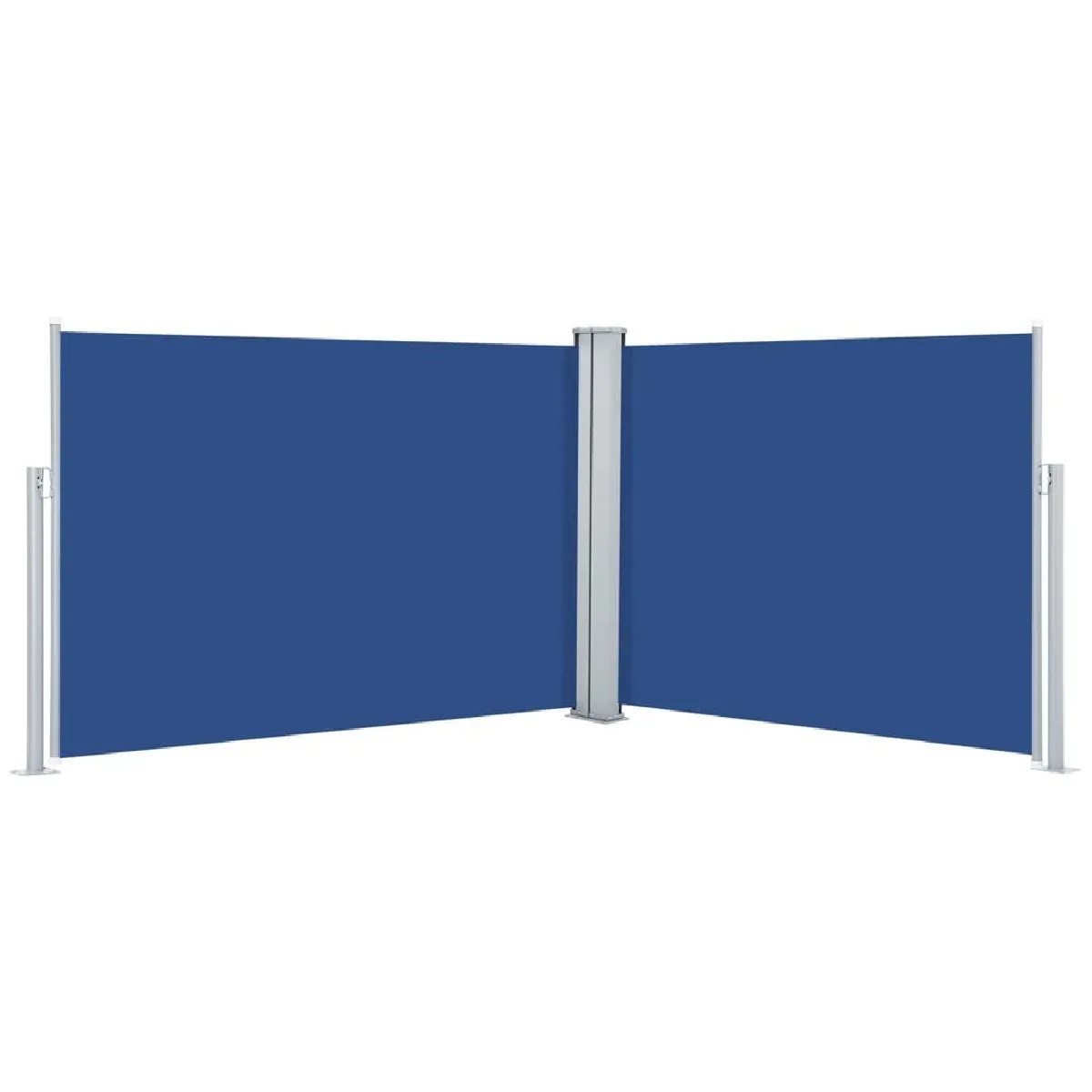 Maison Chic Auvent latéral rétractable de balcon | Store extérieur | Auvent solaire Bleu 100 x 1000 cm -GKD41709