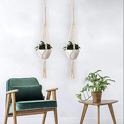 Acheter BESTA Corde suspendue plante porte pot plante intérieur et extérieur cintre décoration de jardin,