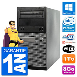 PC Tour Dell OptiPlex 3020 Intel G3220 RAM 8Go Disque Dur 1To Windows 10 Wifi · Occasion 