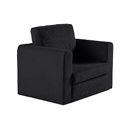 Bestmobilier Marilia - fauteuil - convertible déplimousse - en velours côtelé