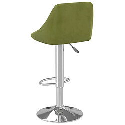 Acheter vidaXL Tabouret de bar Vert clair Velours