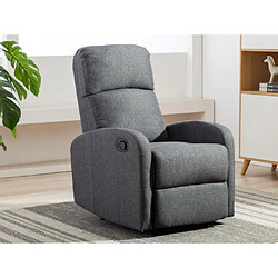 Vente-Unique Fauteuil relax en tissu ISAO - Anthracite 