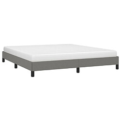 Avis Maison Chic Lit adulte - Lit simple Cadre de lit,Structure du lit Contemporain Gris foncé 160 x 200 cm Tissu -MN39653