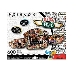 AQUARIUS Friends central Perk Puzzle (puzzle de 600 piAces en forme de 2 faces) - Sans reflets - Ajustement prAcis - Marchandises et objets de collection de la sArie tAlAvisAe Friends sous licence officielle - 34 x 12 po