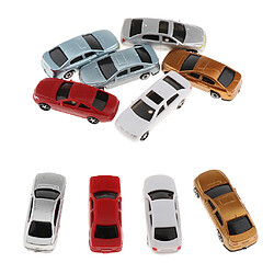 10x voiture modèle peinte set accessoires de table de sable paysage mise en rue