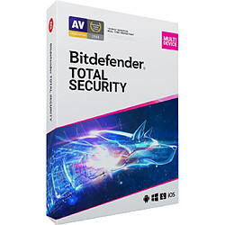 Bitdefender Total Security 2021 - Licence 1 an - 10 appareils - A télécharger 