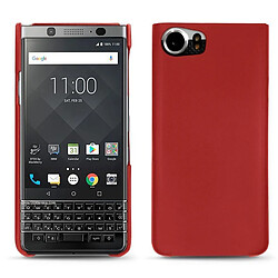 Coque cuir Blackberry Keyone - Coque arrière - Rouge ( Nappa - Pantone #d50032 ) - NOREVE