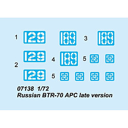 Avis Russian BTR-70 APC late version - 1:72e - Trumpeter