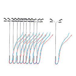 10x 1:75 / 1: 100 Modèle De Train De Chemin De Fer Lampadaire Lampadaire HO OO LED Tube En Acier Réverbère de Train de chemin de fer