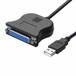 INECK® Cable USB pour imprimante DB25 25 broches parallele