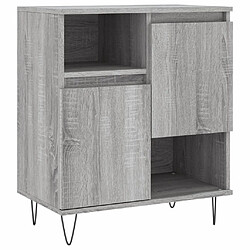 Maison Chic Buffet,Meuble de Rangement,commode pour salon,Cuisine Sonoma gris 60x35x70 cm Bois d'ingénierie -MN74406