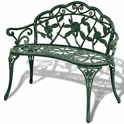 Maison Chic Banc de jardin | Banquette de jardin | Chaise Relax 100 cm Aluminium coulé Vert -MN73573