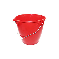 Peggy Sage Peggy Perfect Seau avec un étrier, 12 litres, rouge ()