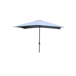 Concept Usine Parasol droit rectangulaire 2,93 x 1,93 m gris SPEZIA