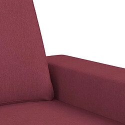 Maison Chic Ensemble de canapés 2 pcs, Canapé droit Sofa pour Salon rouge bordeaux tissu -GKD912422 pas cher