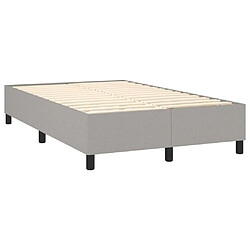 Acheter vidaXL Sommier à lattes de lit et matelas et LED Gris clair 120x200 cm