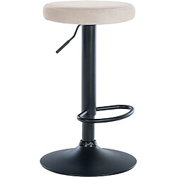 Non Tabouret de bar Ponte velours noir