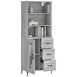 Avis Maison Chic Buffet,Meuble de Rangement,commode pour salon,Cuisine Sonoma gris 69,5x34x180 cm Bois d'ingénierie -MN21488