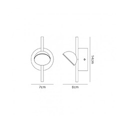 Luminaire Center Applique LED intégré Adn blanc 1 ampoule 7,8cm